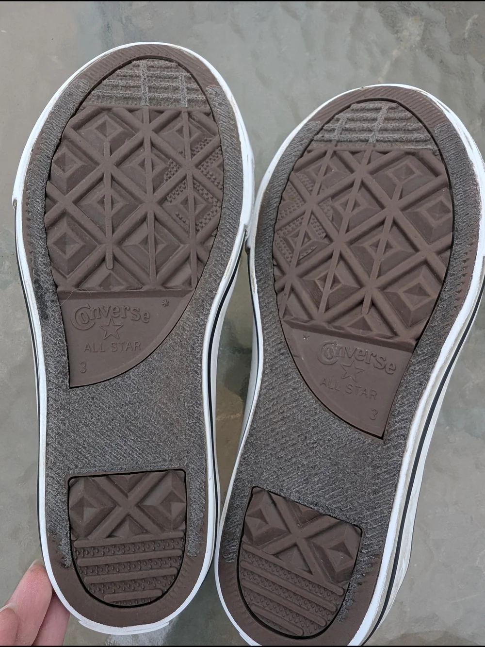 Converse Kids Brown & White Low Top Sneakers